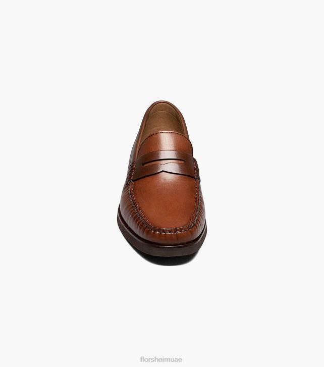 Florsheim رجال berkley flex moc تو بيني متعطل 6B6H177 كونياك متعدد الأحذية