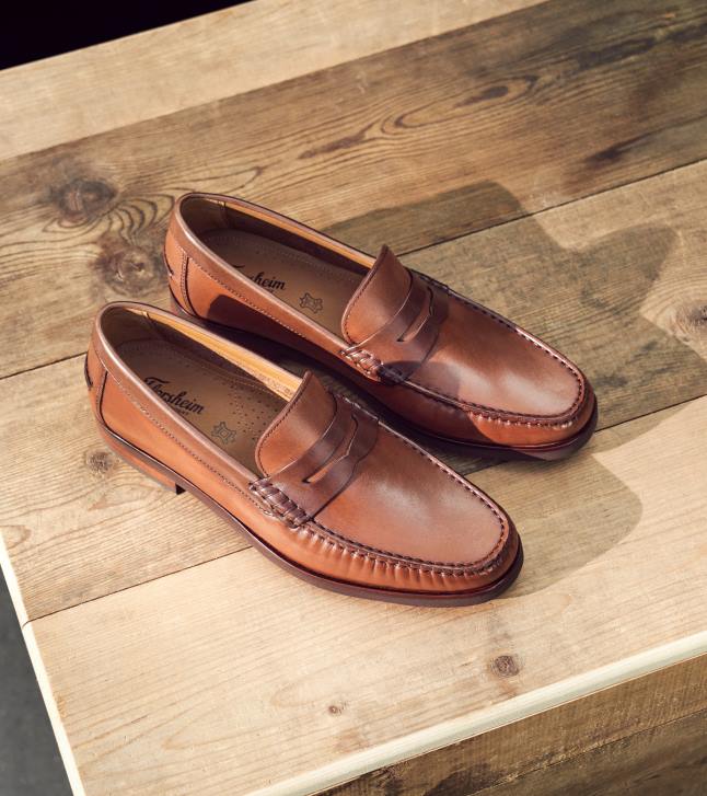 Florsheim رجال berkley flex moc تو بيني متعطل 6B6H177 كونياك متعدد الأحذية