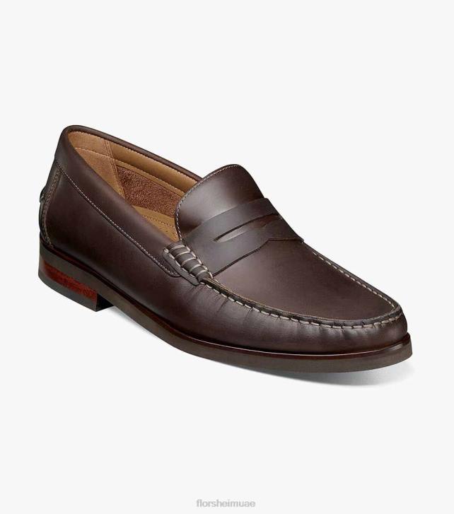 Florsheim رجال berkley flex moc تو بيني متعطل 6B6H180 الفصل البني الأحذية