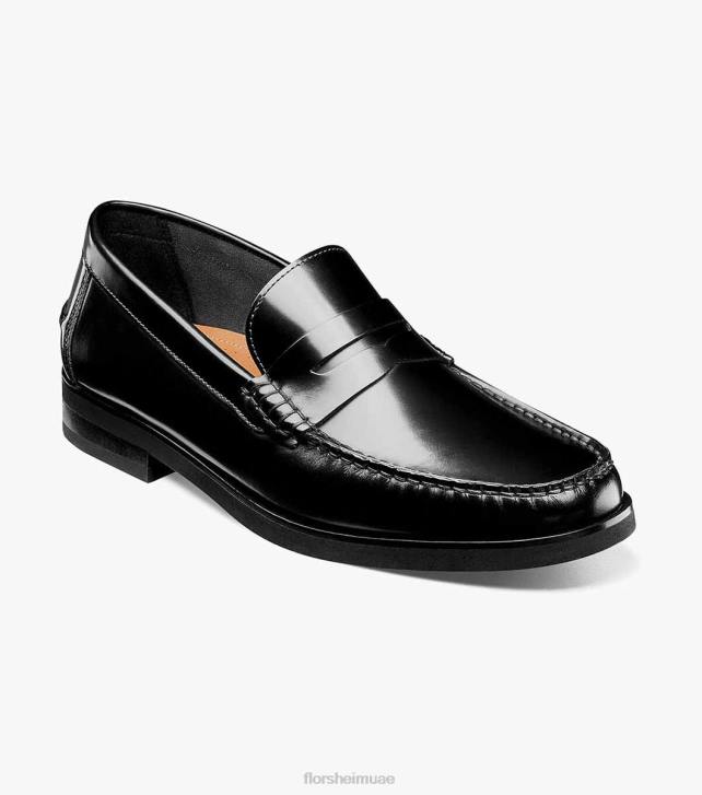 Florsheim رجال berkley flex moc تو بيني متعطل 6B6H181 ناعم أسود الأحذية