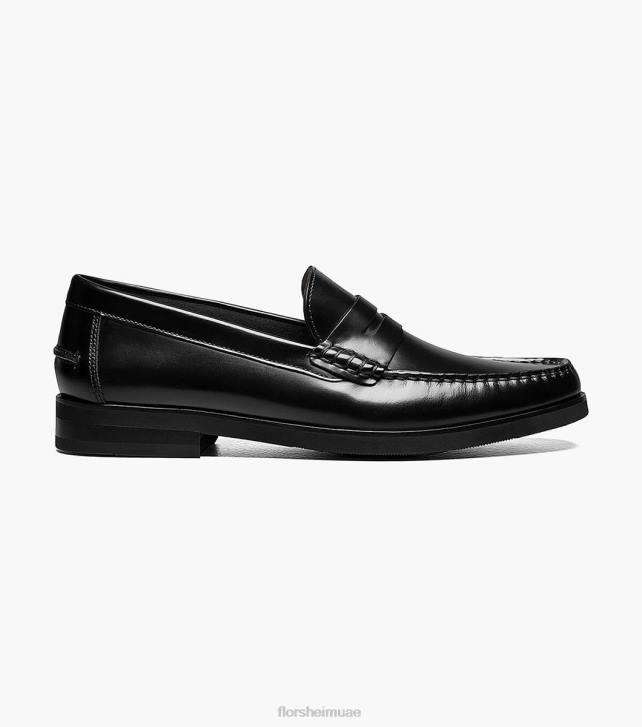Florsheim رجال berkley flex moc تو بيني متعطل 6B6H181 ناعم أسود الأحذية