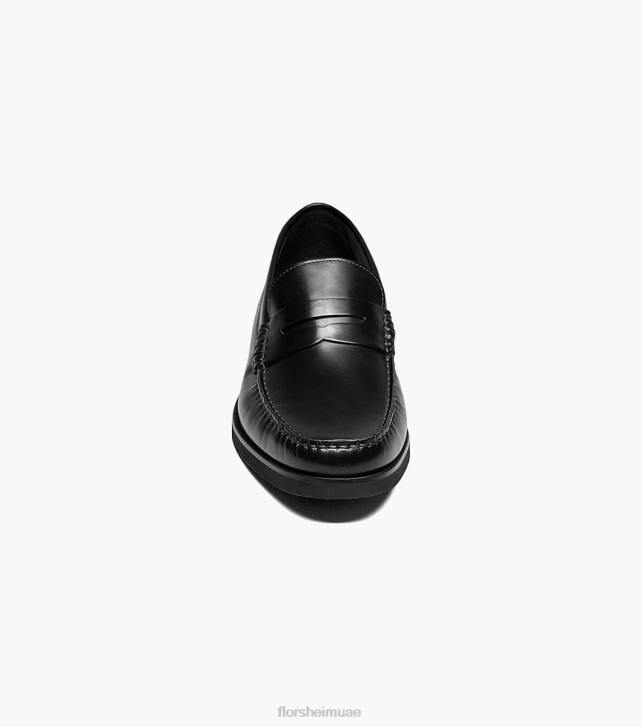 Florsheim رجال berkley flex moc تو بيني متعطل 6B6H181 ناعم أسود الأحذية
