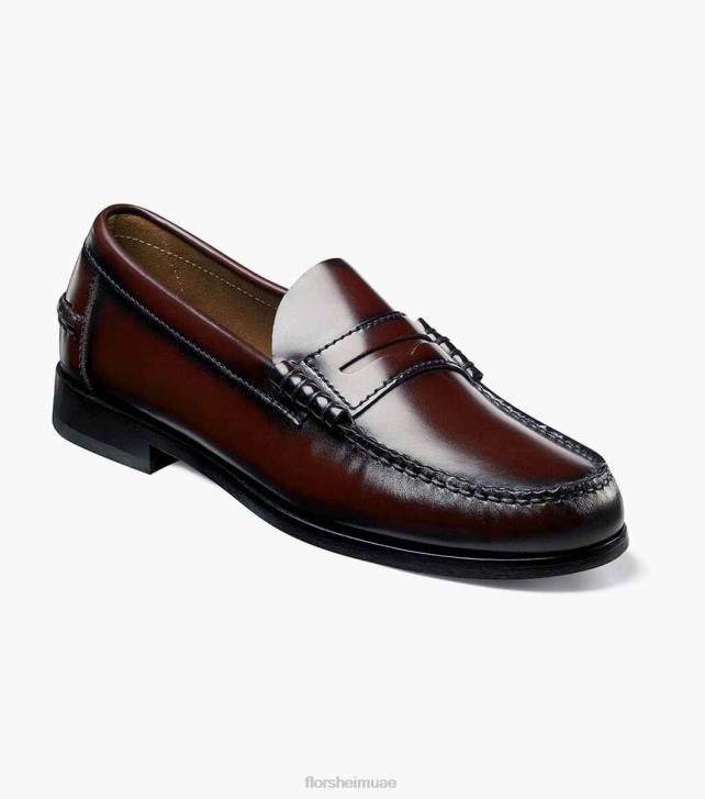 Florsheim رجال berkley moc تو بيني متعطل 6B6H183 بورجوندي الأحذية