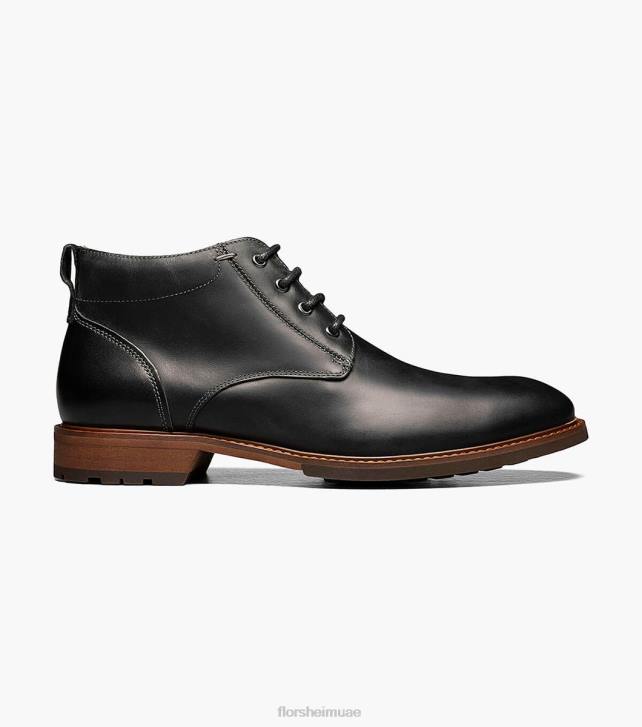 Florsheim رجال لودج عادي التمهيد chukka اصبع القدم 6B6H221 الفصل الأسود الأحذية