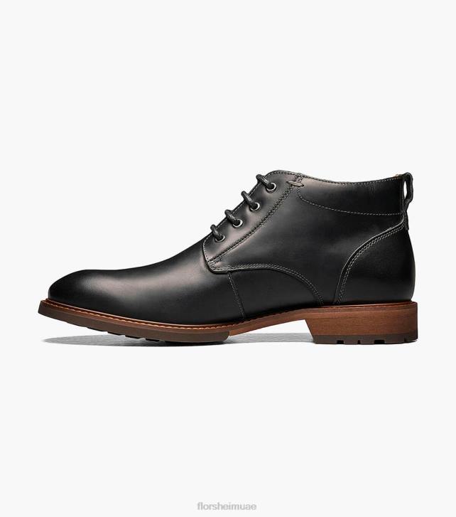Florsheim رجال لودج عادي التمهيد chukka اصبع القدم 6B6H221 الفصل الأسود الأحذية