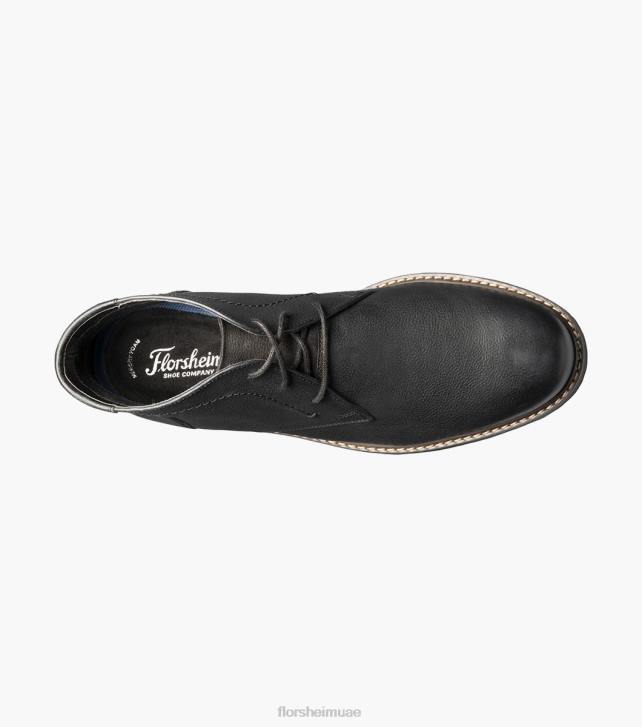Florsheim رجال مجال عادي التمهيد chukka اصبع القدم 6B6H249 nubuck الأسود الأحذية