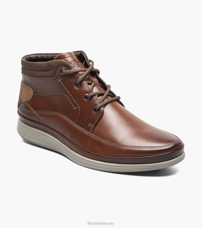 Florsheim رجال شاول اصبع القدم عادي التمهيد chukka 6B6H290 كونياك الأحذية