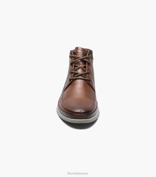 Florsheim رجال شاول اصبع القدم عادي التمهيد chukka 6B6H290 كونياك الأحذية