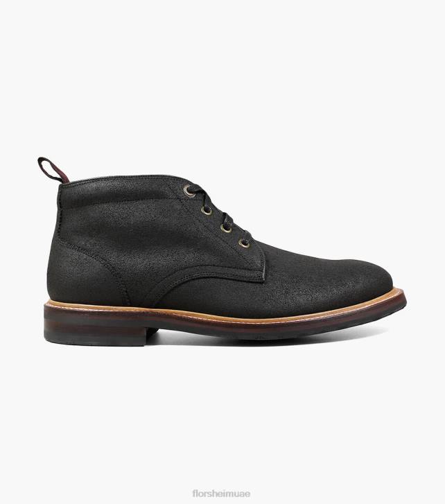 Florsheim رجال مسبك اصبع القدم عادي التمهيد chukka 6B6H389 طبع خشب الأبنوس الأحذية