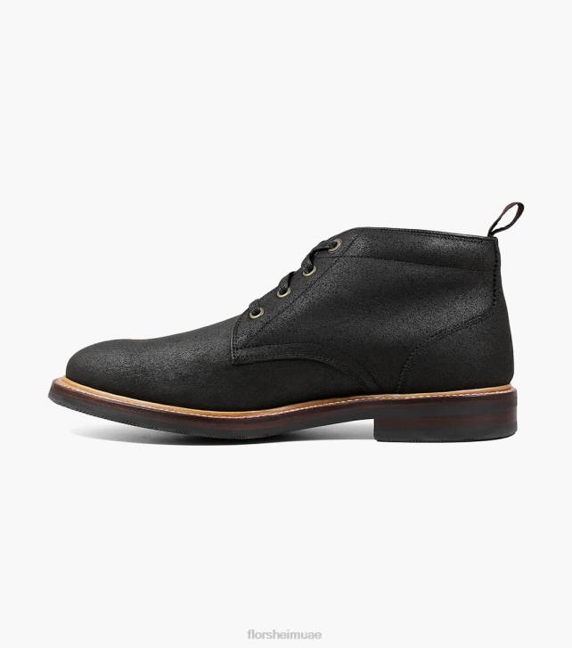 Florsheim رجال مسبك اصبع القدم عادي التمهيد chukka 6B6H389 طبع خشب الأبنوس الأحذية