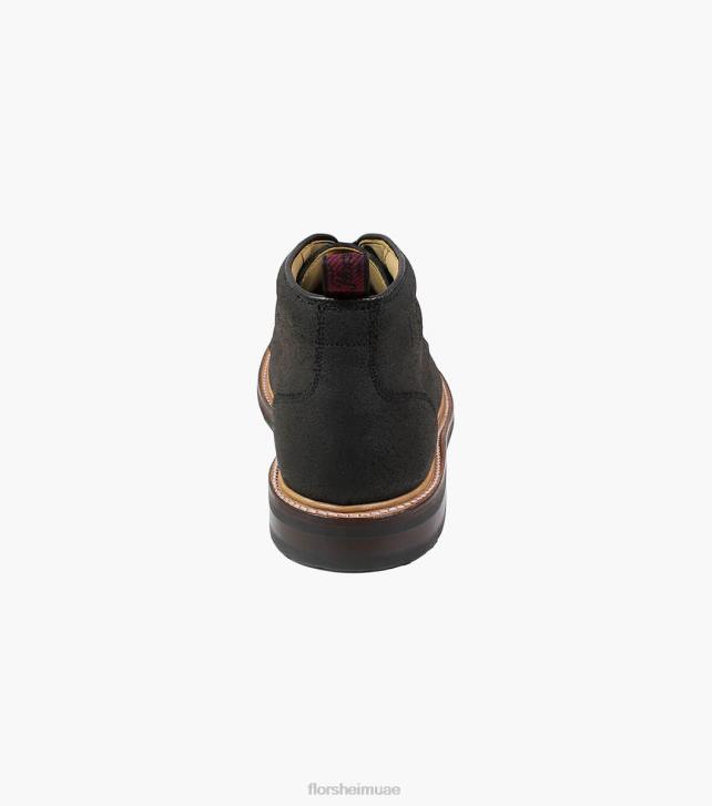 Florsheim رجال مسبك اصبع القدم عادي التمهيد chukka 6B6H389 طبع خشب الأبنوس الأحذية