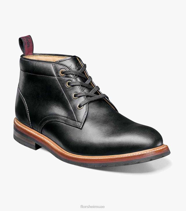 Florsheim رجال مسبك اصبع القدم عادي التمهيد chukka 6B6H390 أسود الأحذية