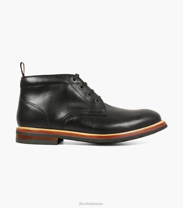 Florsheim رجال مسبك اصبع القدم عادي التمهيد chukka 6B6H390 أسود الأحذية