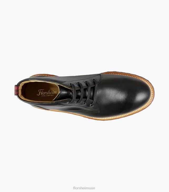 Florsheim رجال مسبك اصبع القدم عادي التمهيد chukka 6B6H390 أسود الأحذية