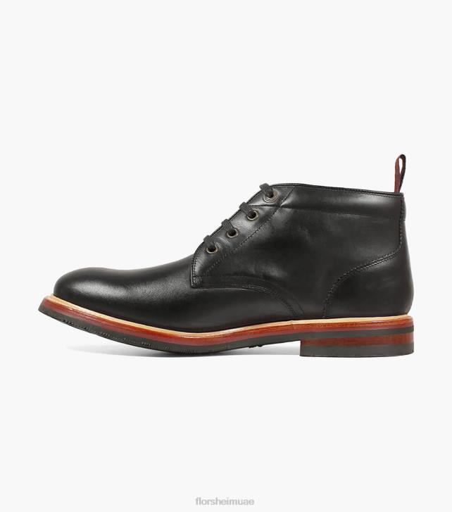 Florsheim رجال مسبك اصبع القدم عادي التمهيد chukka 6B6H390 أسود الأحذية