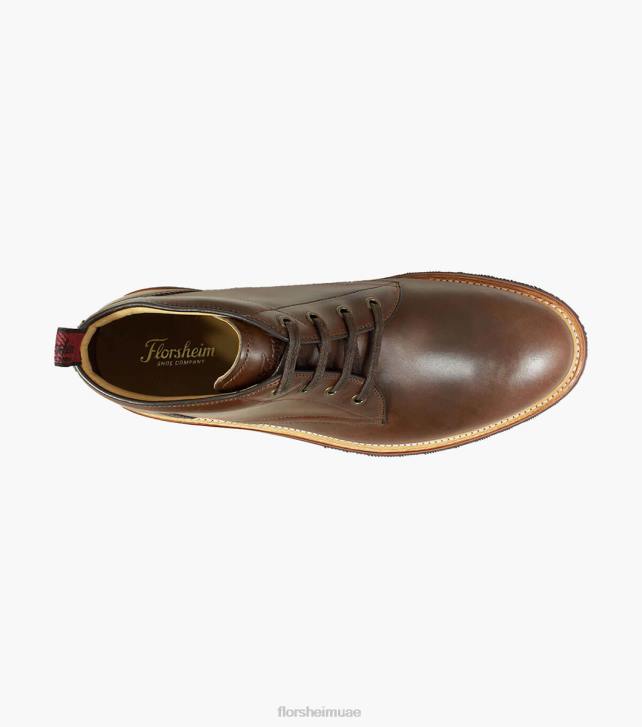 Florsheim رجال مسبك اصبع القدم عادي التمهيد chukka 6B6H391 بني الأحذية