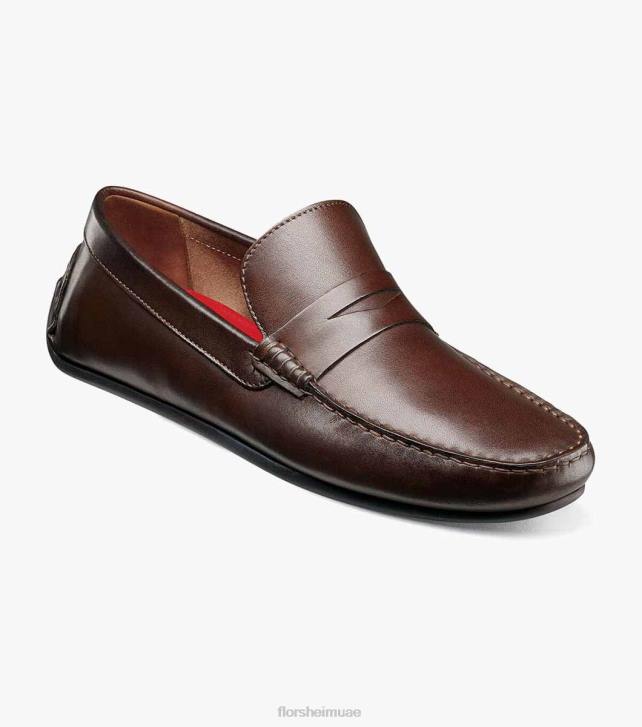 Florsheim رجال egan moc تو بيني متعطل 6B6H285 بني الأحذية