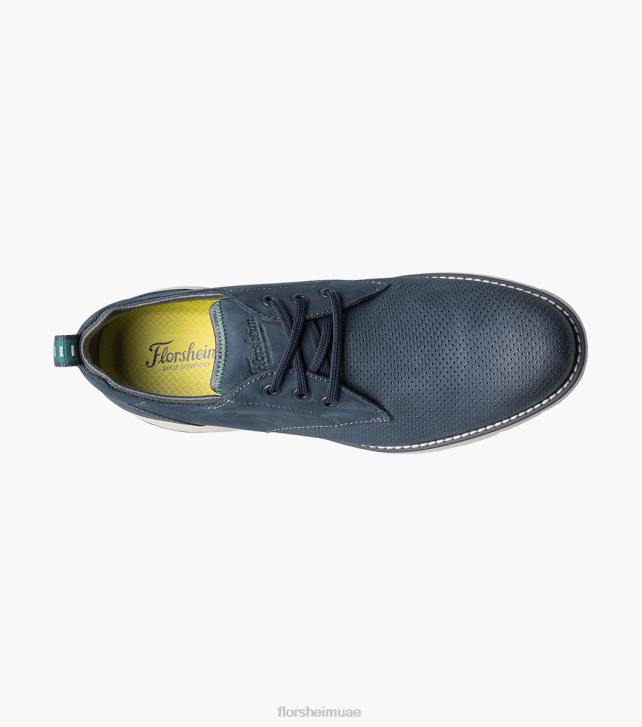 Florsheim رجال frenzi perf toe oxford 6B6H35 nubuck البحرية الأحذية