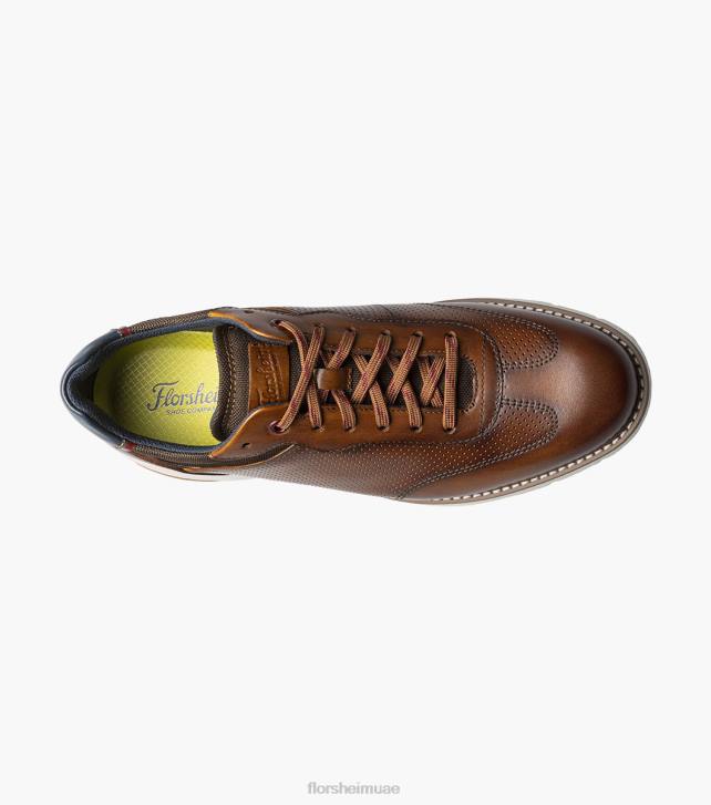Florsheim رجال frenzi t-toe oxford 6B6H37 كونياك الأحذية