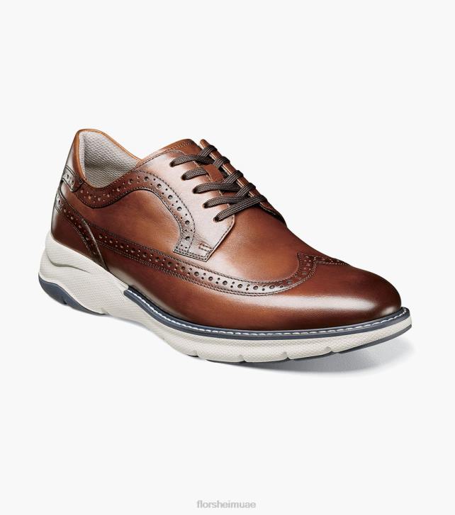 Florsheim رجال frenzi wingtip أكسفورد 6B6H39 كونياك متعدد الأحذية