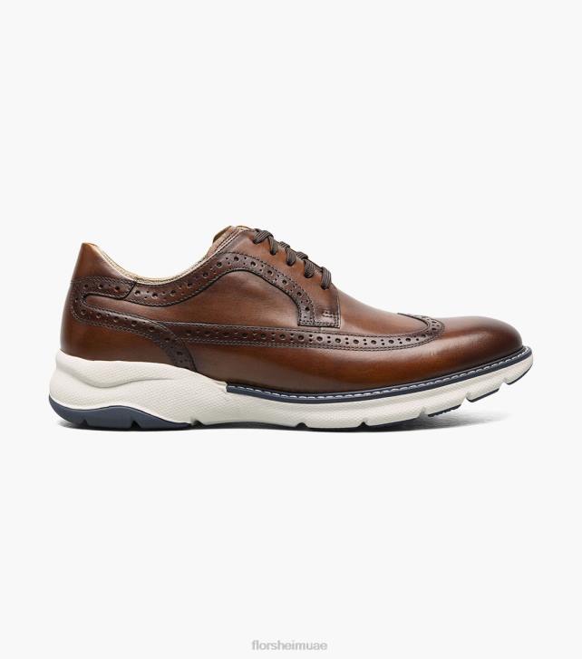 Florsheim رجال frenzi wingtip أكسفورد 6B6H39 كونياك متعدد الأحذية