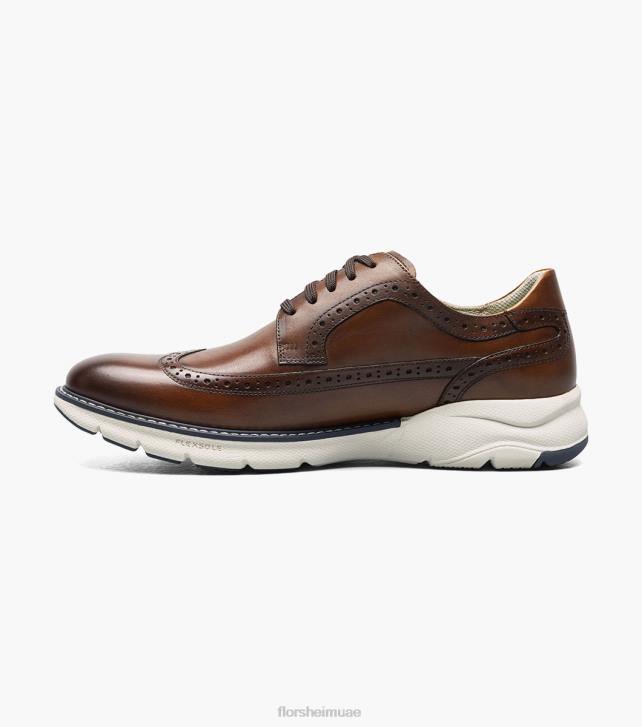 Florsheim رجال frenzi wingtip أكسفورد 6B6H39 كونياك متعدد الأحذية