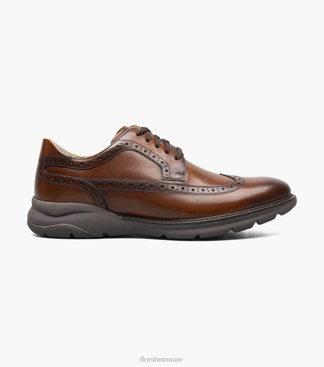 Florsheim رجال frenzi wingtip أكسفورد 6B6H40 كونياك الأحذية