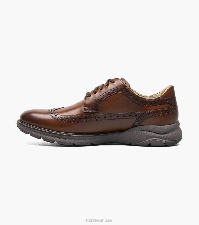 Florsheim رجال frenzi wingtip أكسفورد 6B6H40 كونياك الأحذية