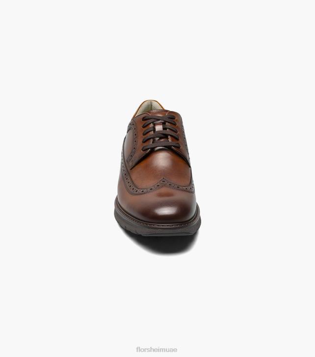 Florsheim رجال frenzi wingtip أكسفورد 6B6H40 كونياك الأحذية