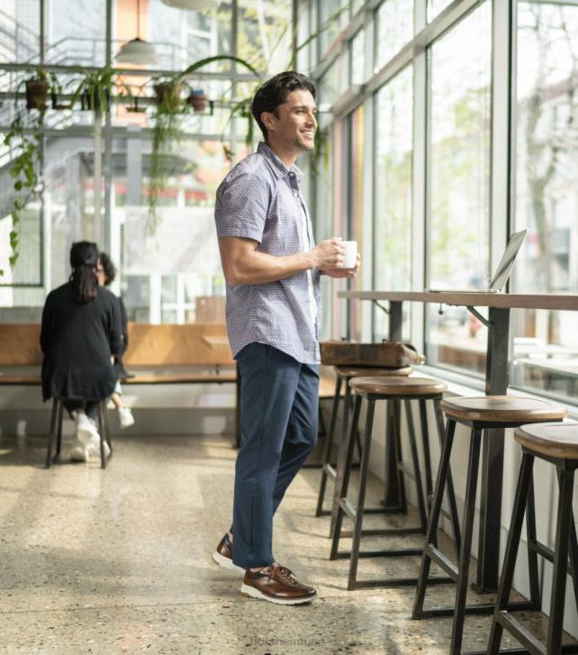 Florsheim رجال frenzi wingtip أكسفورد 6B6H40 كونياك الأحذية