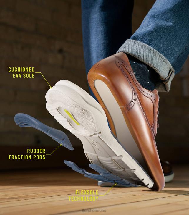 Florsheim رجال frenzi wingtip أكسفورد 6B6H41 أسود الأحذية