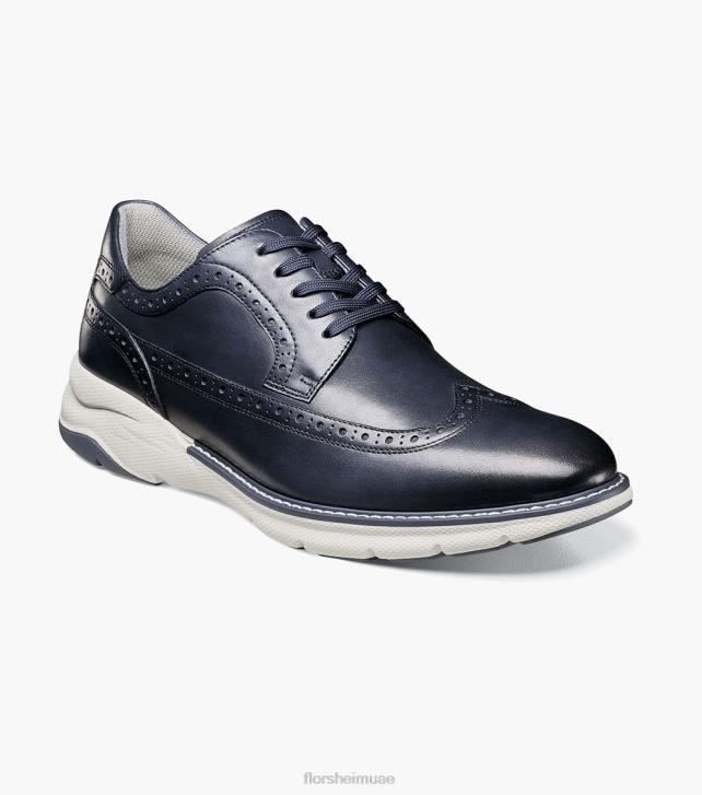 Florsheim رجال frenzi wingtip أكسفورد 6B6H42 القوات البحرية الأحذية