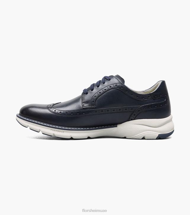 Florsheim رجال frenzi wingtip أكسفورد 6B6H42 القوات البحرية الأحذية