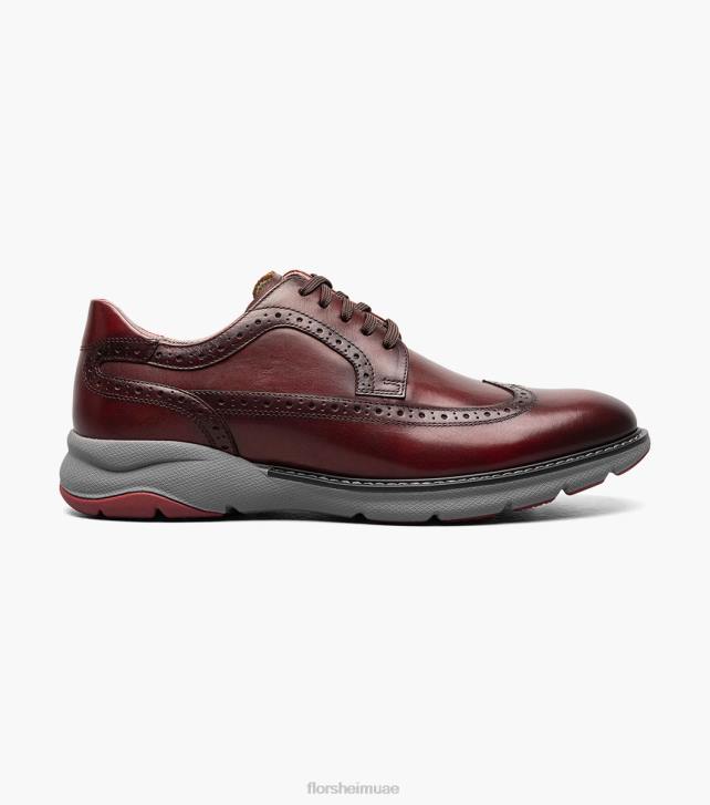 Florsheim رجال frenzi wingtip أكسفورد 6B6H43 بورجوندي الأحذية