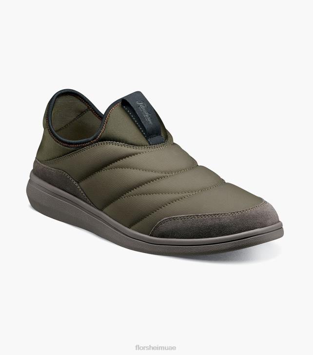 Florsheim رجال java nylon moc الانزلاق على اصبع القدم 6B6H344 زيتون الأحذية