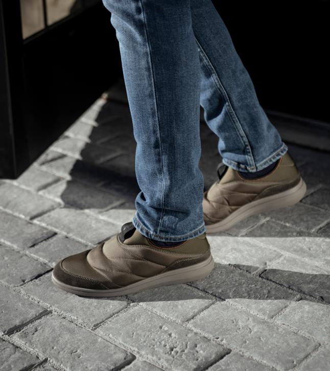 Florsheim رجال java nylon moc الانزلاق على اصبع القدم 6B6H344 زيتون الأحذية