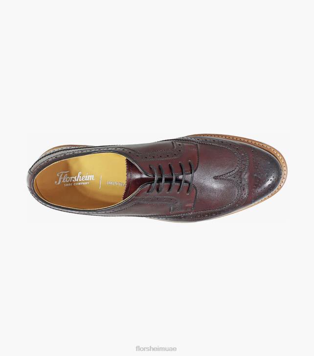 Florsheim رجال kenmoor ii wingtip أكسفورد 6B6H139 بورجوندي الأحذية