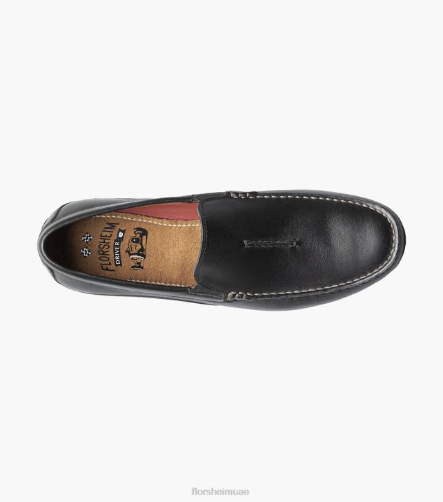 Florsheim رجال خنق moc اصبع القدم البندقية متعطل 6B6H105 أسود الأحذية