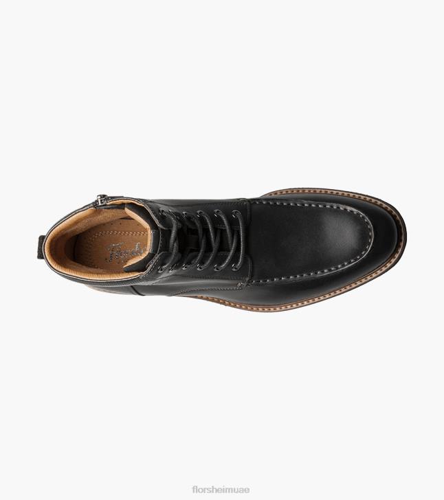 Florsheim رجال الشاليه moc اصبع القدم الدانتيل يصل التمهيد 6B6H166 الفصل الأسود الأحذية