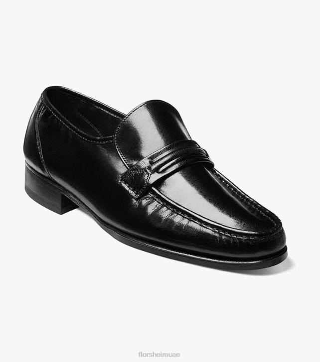 Florsheim رجال كومو moc حزام اصبع القدم متعطل 6B6H189 أسود الأحذية