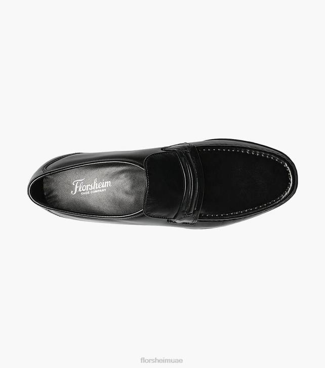 Florsheim رجال كومو moc حزام اصبع القدم متعطل 6B6H189 أسود الأحذية