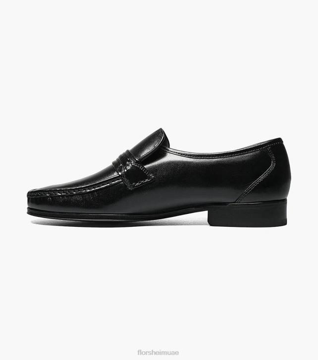 Florsheim رجال كومو moc حزام اصبع القدم متعطل 6B6H189 أسود الأحذية
