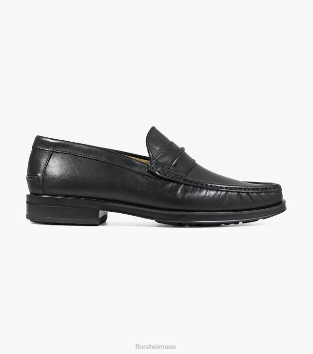 Florsheim رجال حزام اصبع القدم moc القصر متعطل 6B6H275 أسود الأحذية