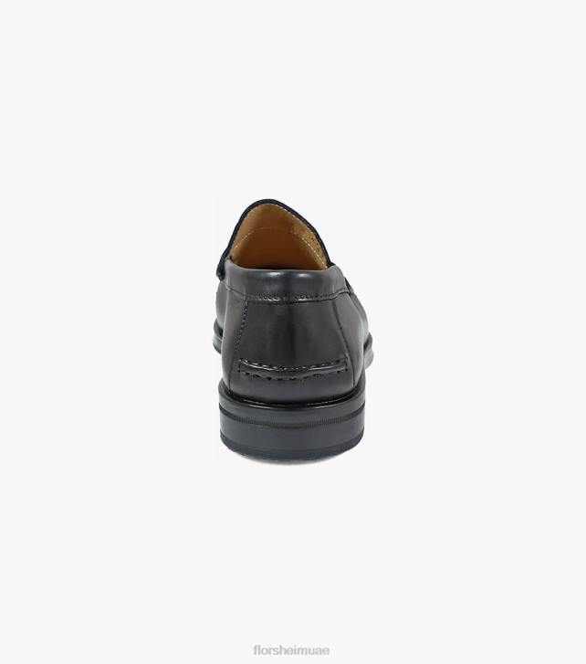 Florsheim رجال حزام اصبع القدم moc القصر متعطل 6B6H275 أسود الأحذية