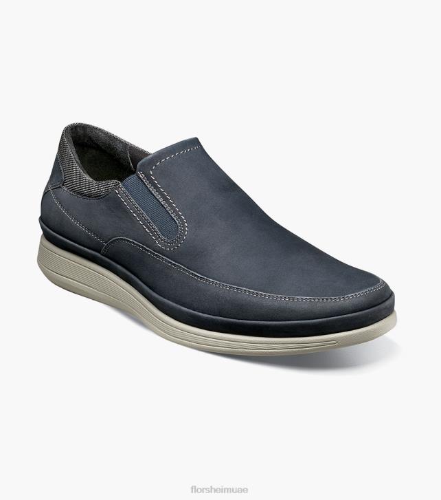 Florsheim رجال زلة اصبع القدم moc الحركة 6B6H327 nubuck البحرية الأحذية