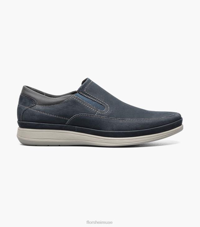 Florsheim رجال زلة اصبع القدم moc الحركة 6B6H327 nubuck البحرية الأحذية