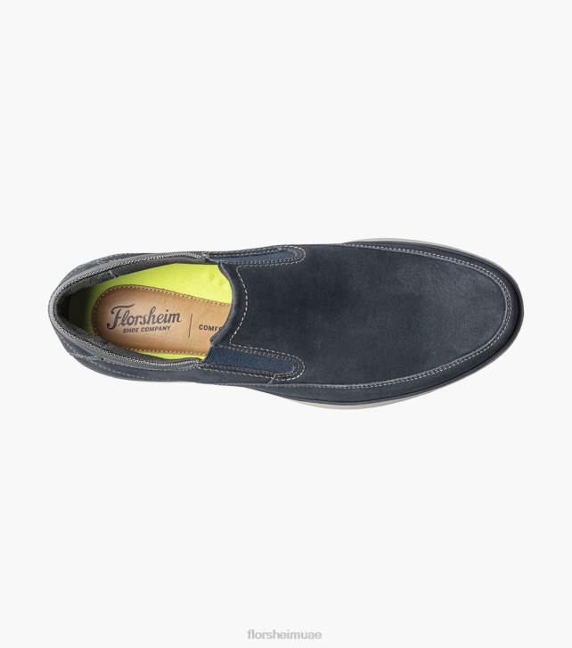 Florsheim رجال زلة اصبع القدم moc الحركة 6B6H327 nubuck البحرية الأحذية