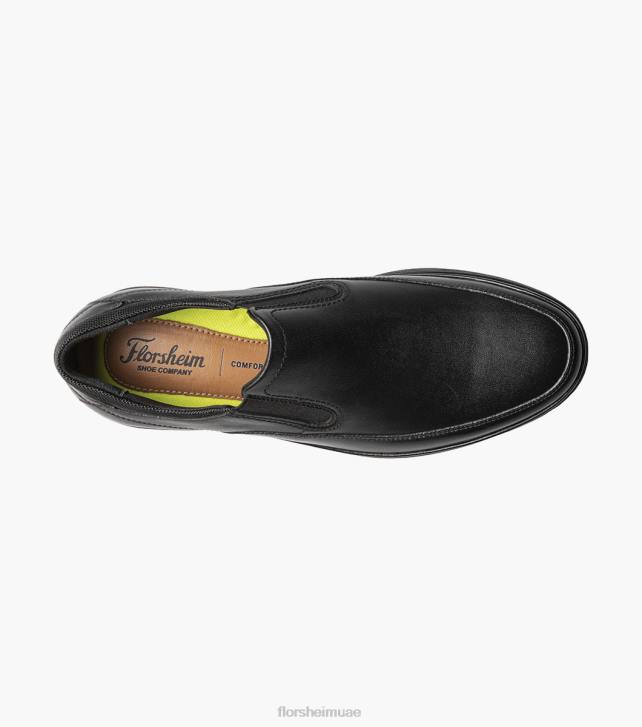 Florsheim رجال زلة اصبع القدم moc الحركة 6B6H328 أسود الأحذية