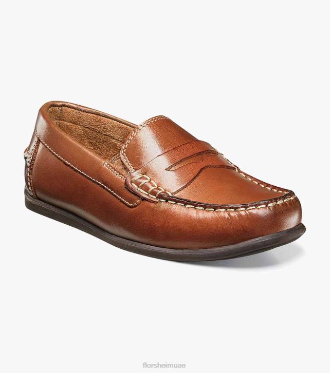 Florsheim أطفال جاسبر الابن. سائق moc تو بيني 6B6H435 سرج تان الأحذية