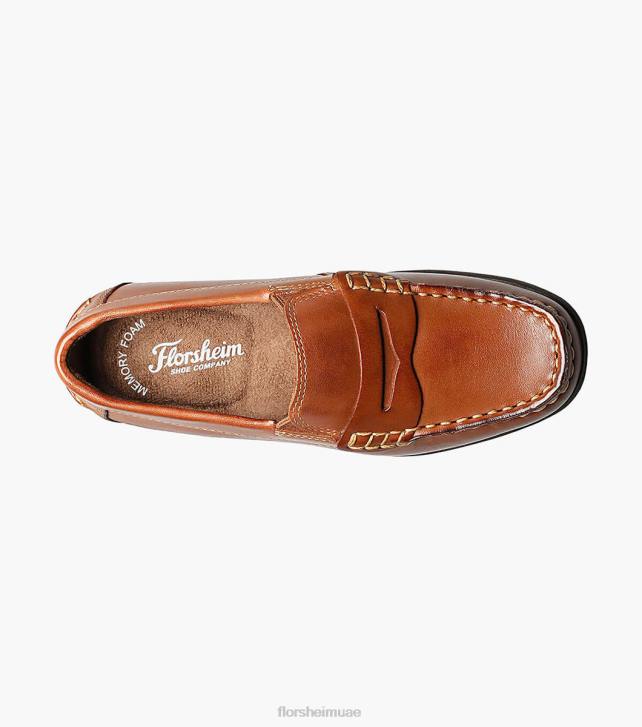 Florsheim أطفال جاسبر الابن. سائق moc تو بيني 6B6H435 سرج تان الأحذية
